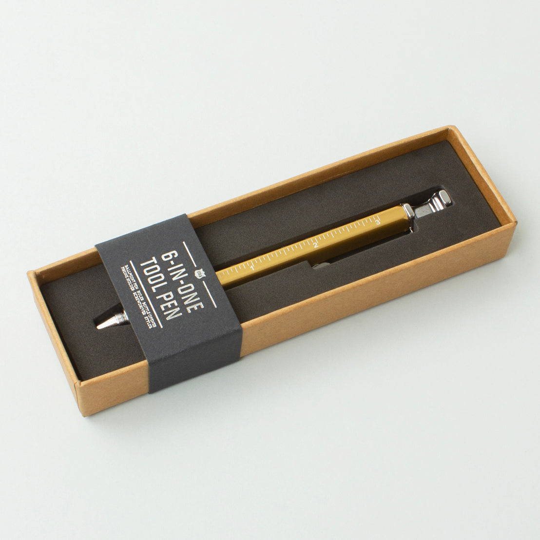 gold 6 in one tool pen in gift box