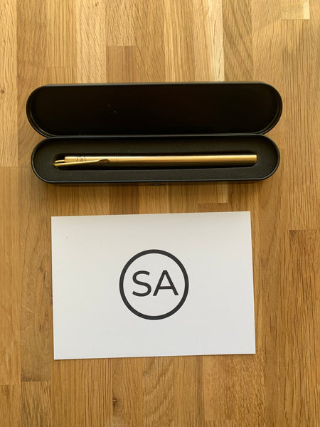 Solid Brass Desk Pen / Tool in Open Box