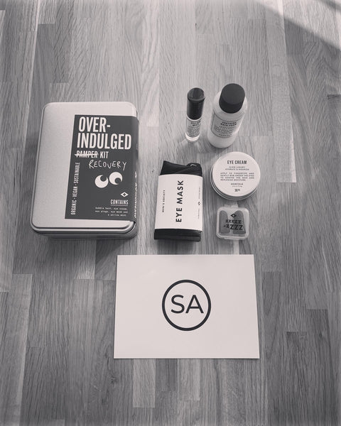 Over Indulgence Survival Kit Box and Items